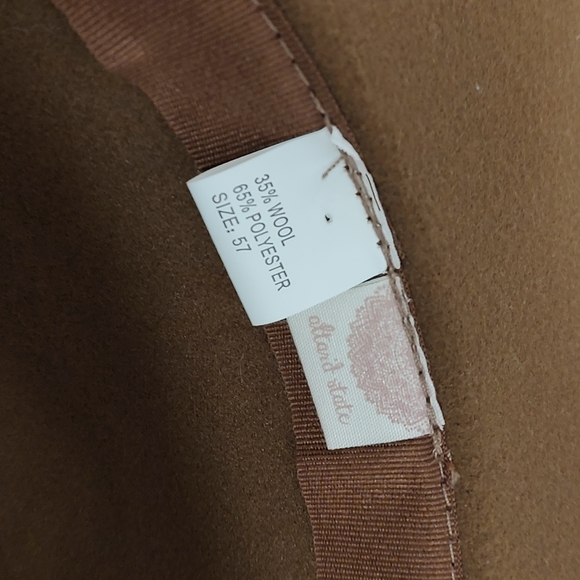 💕GUC Altered State Brand Ladie's Wide Brim Floppy Wool Hat, Mocha, Size 57 - Picture 6 of 6